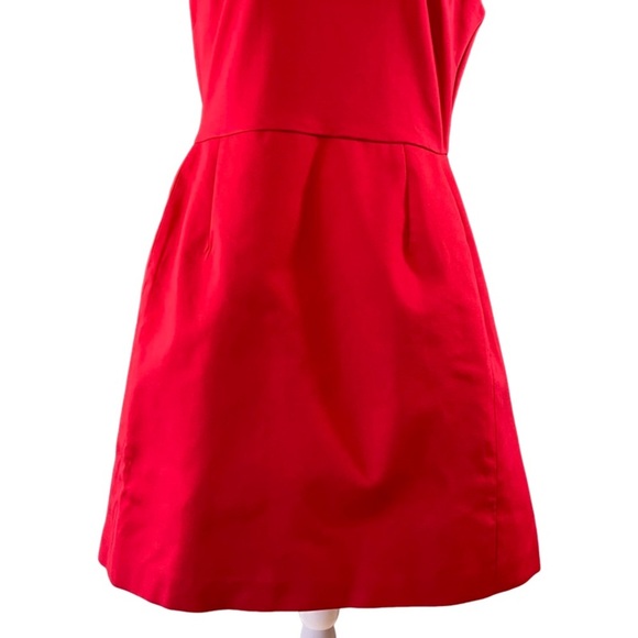 Anthropologie Hutch Cut Out Flare Mini Dress Size L Red - Picture 5 of 10